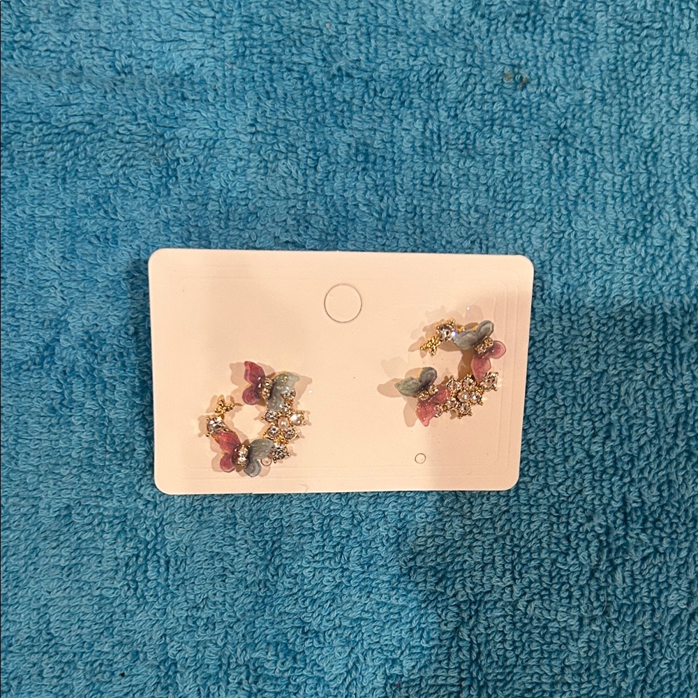 Fashion Jewelry Multicolor Butterfly Earrings